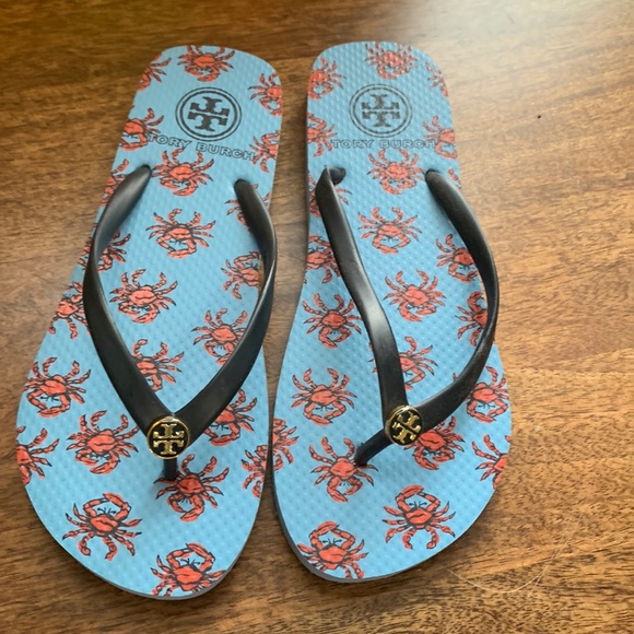 Tory Burch | Shoes | Tory Burch Crab Flip Flops Size 7 2 New No Box |  Poshmark